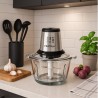 Tocător Electric Cheffinger cu bol din Sticlă 2L, 500W si 4 Lame Inox