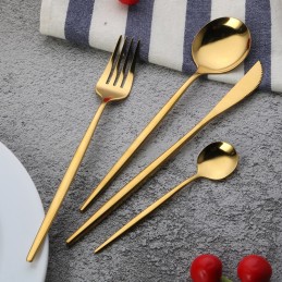 Set tacamuri 24 piese Auriu...