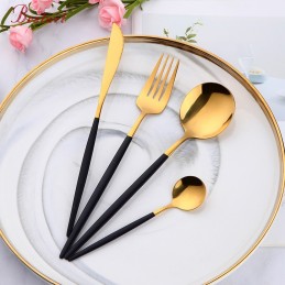 Set tacamuri 24 piese Auriu...