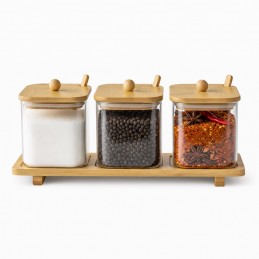 Set 3 recipiente din sticla...